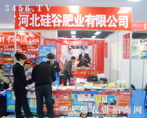 硅谷肥業(yè)在2013安徽肥料展展位前人潮涌動!